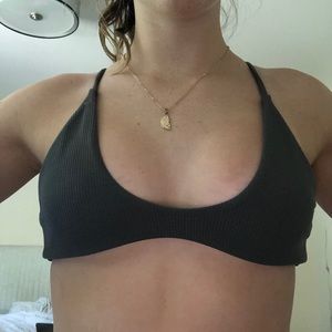 dark grey ribbed worn like 3 times